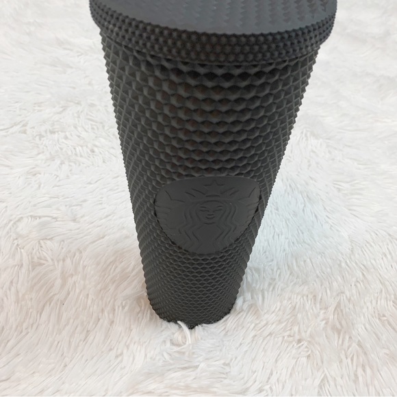 Disneyland Geometric studded Starbucks Tumbler with Straw matte Black 24oz - Picture 7 of 10